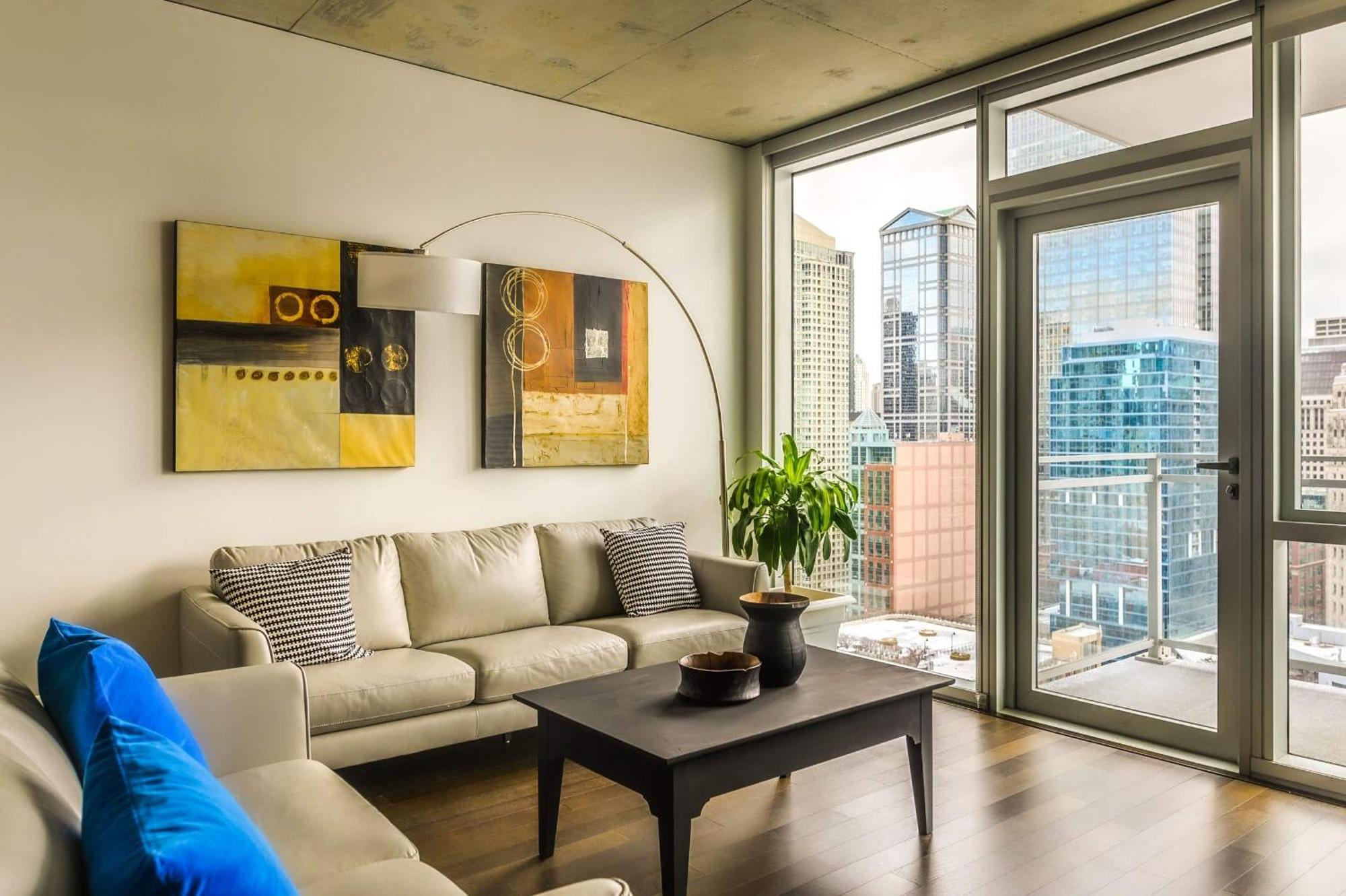 2B,2Ba Luxury Apartment Balcony,Wi-Fi, Paid In&Out Parking In Bldg Chicago Luaran gambar